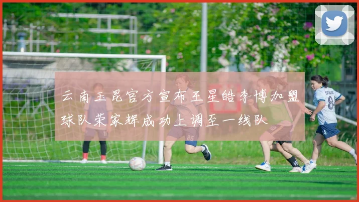 云南玉昆官方宣布王星皓李博加盟球队荣家辉成功上调至一线队